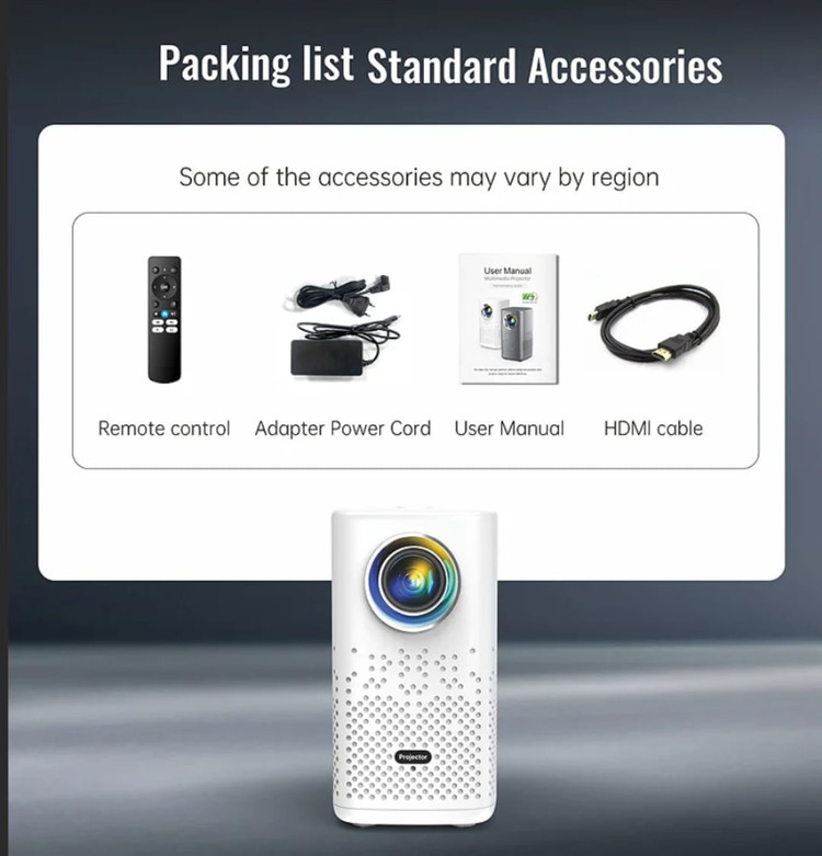 ویدئو پروژکتور اندروید شارژی Mini Portable Projector H1P