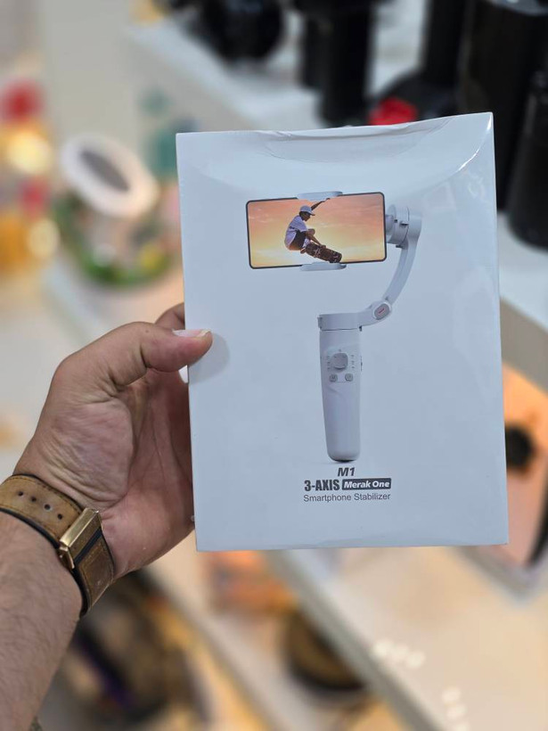 گیمبال لرزشگیر مدل M1 3-AXIS مناسب گوشی های هوشمند با قابلیت قفل بروی چهره