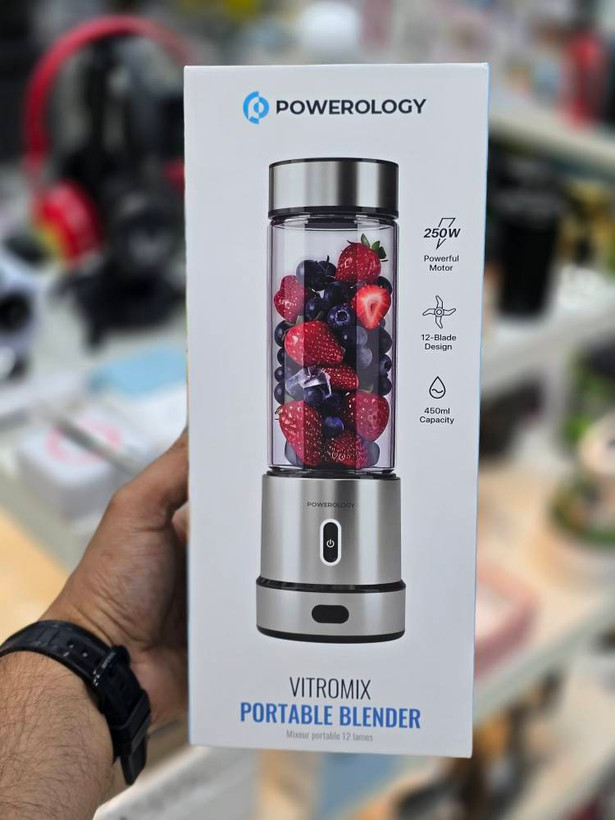 مخلوط کن قابل حمل 450 میلی لیتری پاورولوژی Powerology Vitromix Portable Blender