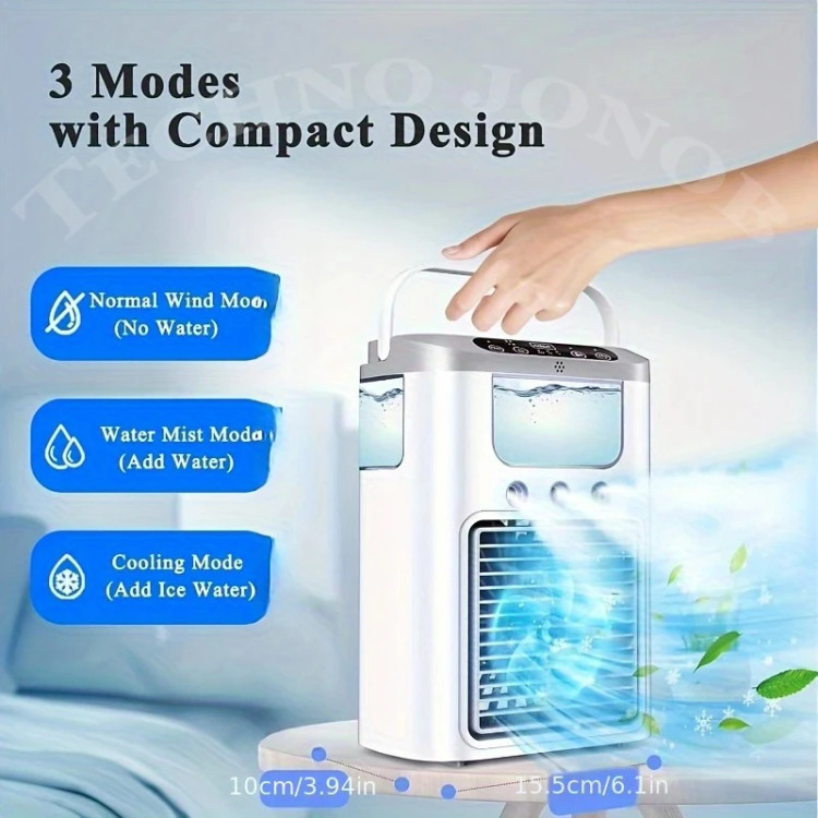 کولر رومیزی شارژی مدل K918 با مه پاش