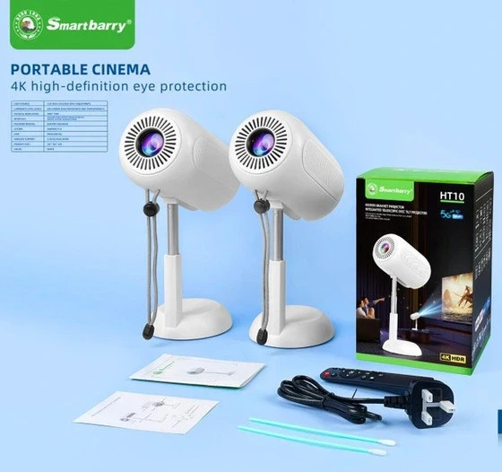 ویدیو پروژکتور هوشمند Smart Barry مدل HT-10 با کیفیت ۴k