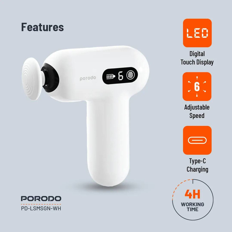 ماساژور مینی دستی Porodo Lifestyle Active Precision Massager مدل Active Precision پرودو