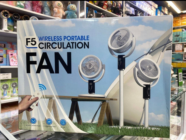 پنکه شارژی wireless portable F5 FAN مدل F5 اورجینال