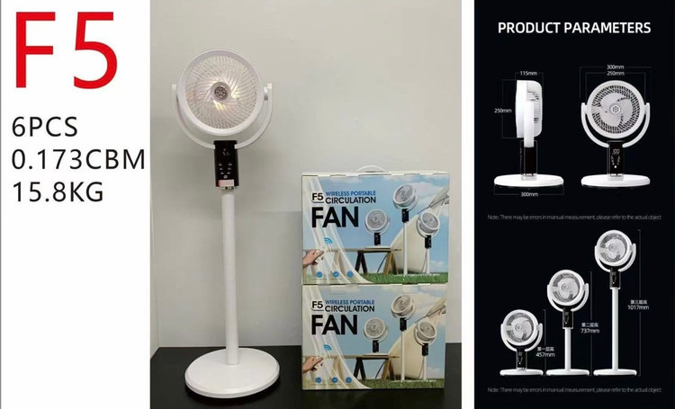 پنکه شارژی wireless portable F5 FAN مدل F5 اورجینال